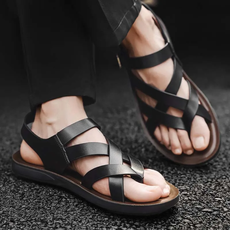 Summer wear fashionable and comfortable soft-soled casual shoes versatile commuter large size sandals flat men's Roman
Summer wear fashionable and comfortable soft-soled casual shoes versatile commuter large size sandals flat men's Roman