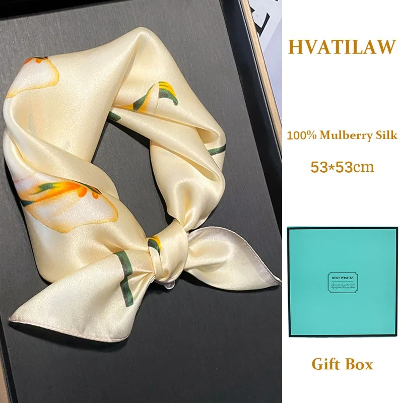 Luxury 100% Mulberry Silk Scarf 53x53cm Women Silk Head Scarf Small Square Neckerchief Lady Bandana Silk Neck Scarf Gift for Mom
Luxury 100% Mulberry Silk Scarf 53x53cm Women Silk Head Scarf Small Square Neckerchief Lady Bandana Silk Neck Scarf Gift for Mom