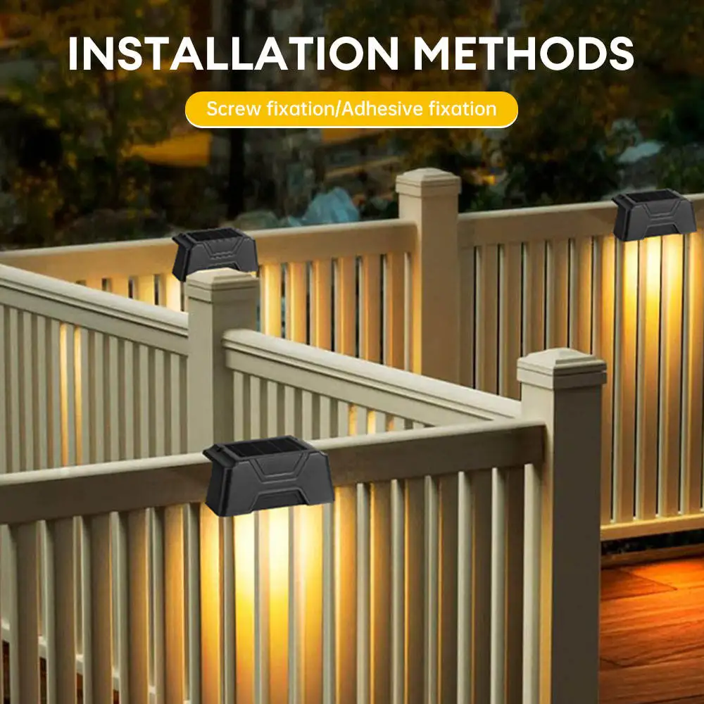 Solar Lights LED Wall Lamps Outdoor Courtyard IP65 Waterproof 2LED Stairs Step Light for Fence Garden Hallway Balcony Deck Decor
Solar Lights LED Wall Lamps Outdoor Courtyard IP65 Waterproof 2LED Stairs Step Light for Fence Garden Hallway Balcony Deck Decor