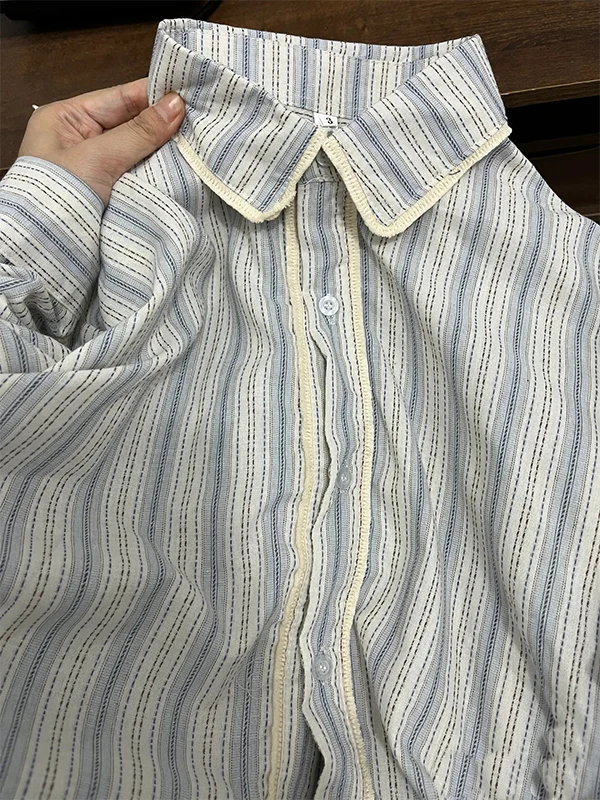 Женское длинное пальто в полоску из чистого хлопка, тонкое, с эффектом люкс, модное, с защитой от солнца, верхняя одежда, повседневное, с высокой талией
Женское длинное пальто в полоску из чистого хлопка, тонкое, с эффектом люкс, модное, с защитой от солнца, верхняя одежда, повседневное, с высокой талией