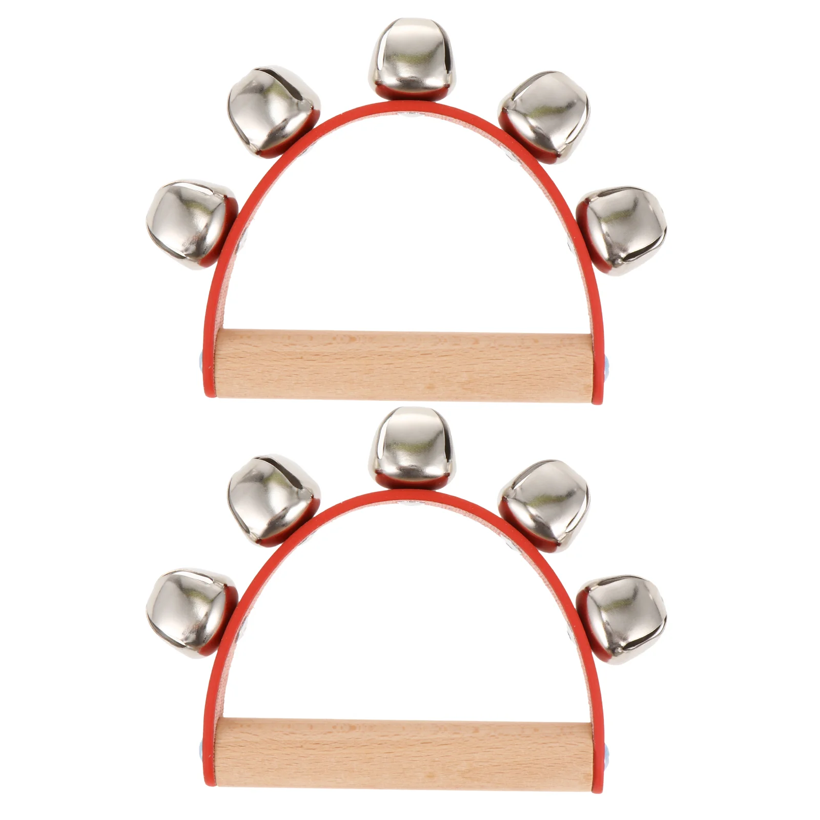 2Pcs Handheld Sleigh Bells Wooden Handle Jingle Bells Music Enlightenment Toys Music Toys
2Pcs Handheld Sleigh Bells Wooden Handle Jingle Bells Music Enlightenment Toys Music Toys