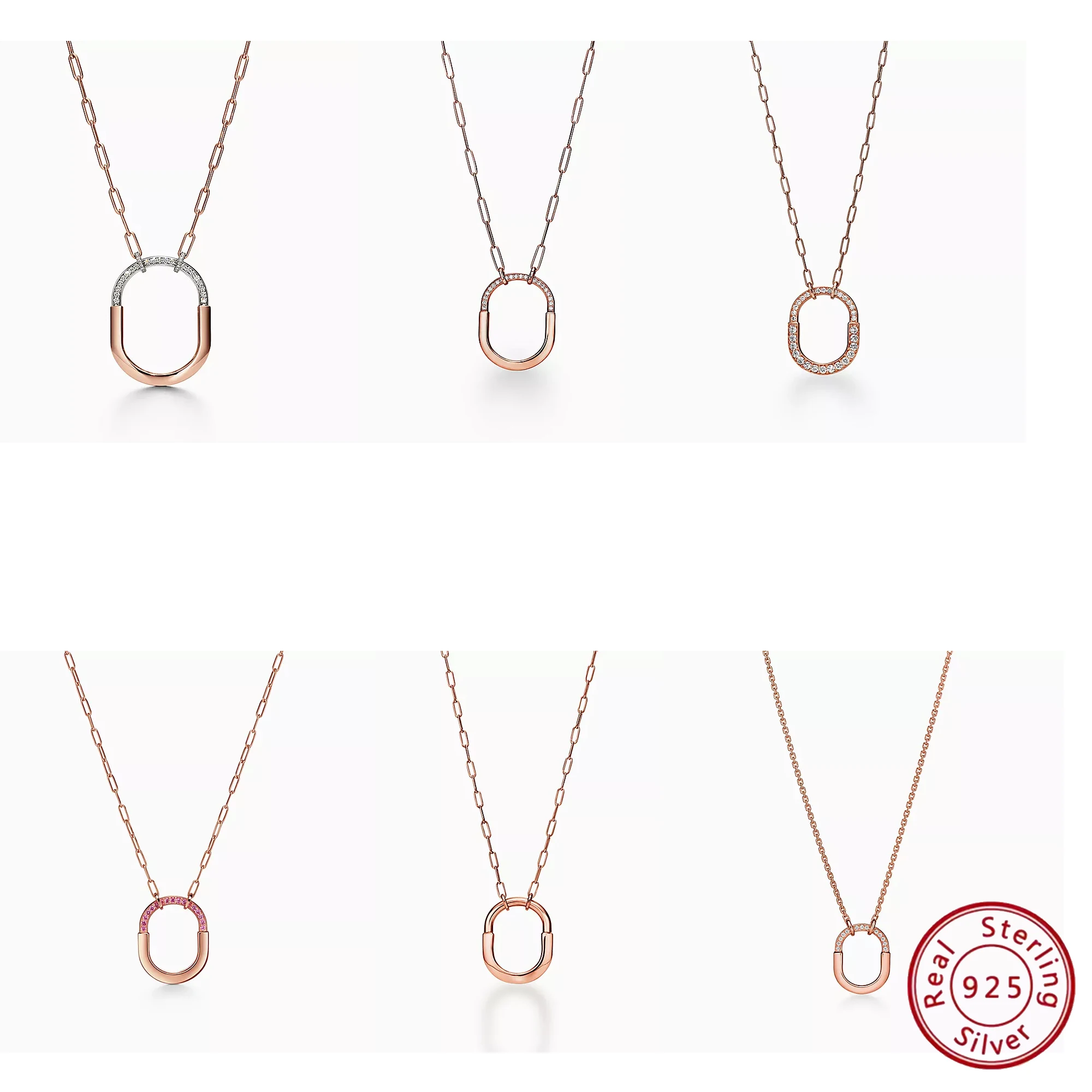 Pure silver s925 lock rose gold necklace elegant, fashionable, versatile, high-end temperament women's jewelry gift
Pure silver s925 lock rose gold necklace elegant, fashionable, versatile, high-end temperament women's jewelry gift