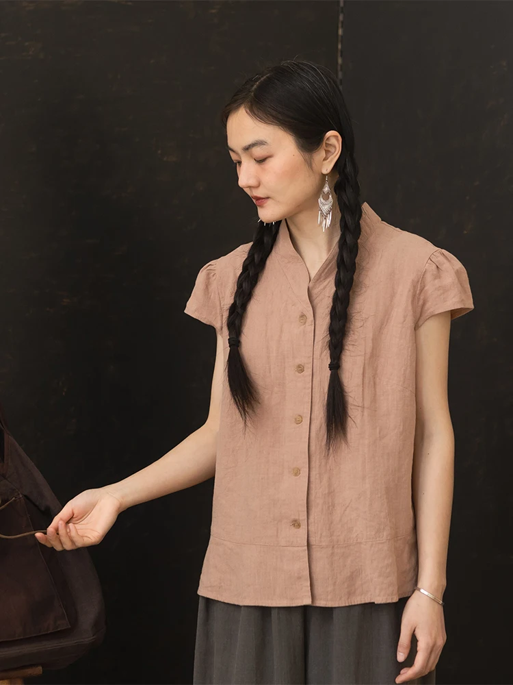 Простая шелковая рубашка с одной пуговицей, серия Plant, защита от УФ-излучения, короткий рукав, V-образный вырез, стандартный крой, прямой силуэт
Простая шелковая рубашка с одной пуговицей, серия Plant, защита от УФ-излучения, короткий рукав, V-образный вырез, стандартный крой, прямой силуэт