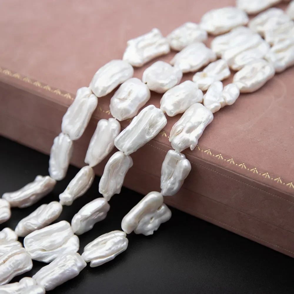 15x25mm Baroque White Natural Freshwater Pearl Beads for Jewelry Making DIY Bracelet Necklace Earrings Accessories
15x25mm Baroque White Natural Freshwater Pearl Beads for Jewelry Making DIY Bracelet Necklace Earrings Accessories
