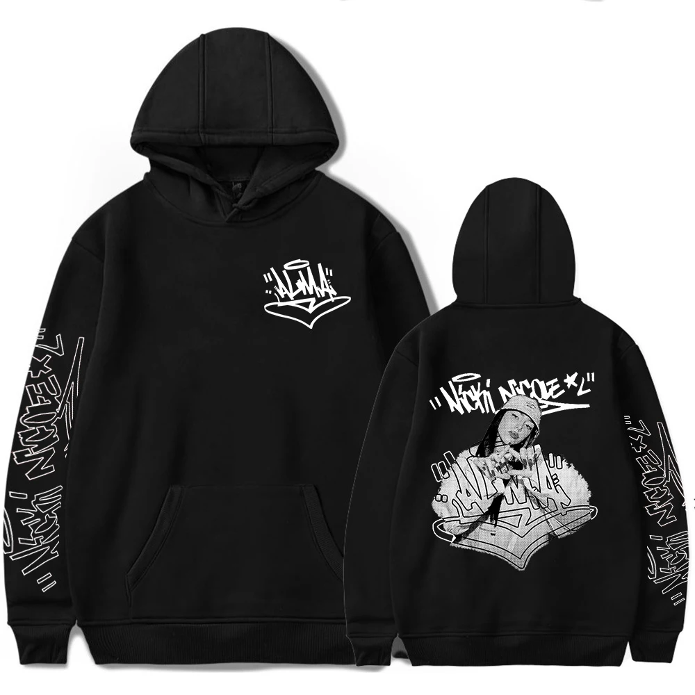 Толстовки Nicki Nicole ALMA с изображением альбома Tour Merch для женщин и мужчин, модные повседневные толстовки с длинным рукавом, уличная одежда
Толстовки Nicki Nicole ALMA с изображением альбома Tour Merch для женщин и мужчин, модные повседневные толстовки с длинным рукавом, уличная одежда