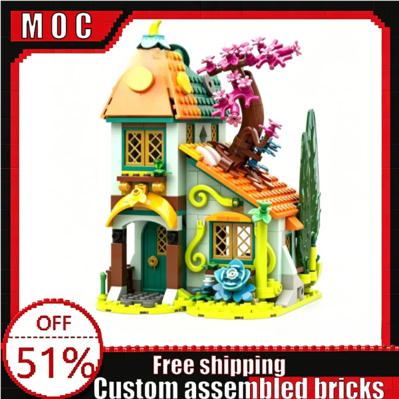 584 Parts MOC Dream Cottage Model Fantasy Fairy Tale House Building Blocks DIY Assembly Educational Toy Birthday Christmas Gifts
584 Parts MOC Dream Cottage Model Fantasy Fairy Tale House Building Blocks DIY Assembly Educational Toy Birthday Christmas Gifts