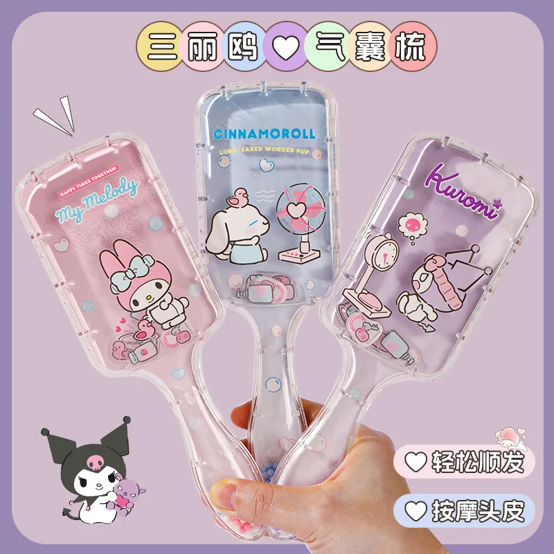 New Sanrio Kuromi Handle Hairbrush Sanrio Kawaii Anime Comb Peripheral Air Cushion Massage Hairbrush Children Student Comb Gift
New Sanrio Kuromi Handle Hairbrush Sanrio Kawaii Anime Comb Peripheral Air Cushion Massage Hairbrush Children Student Comb Gift