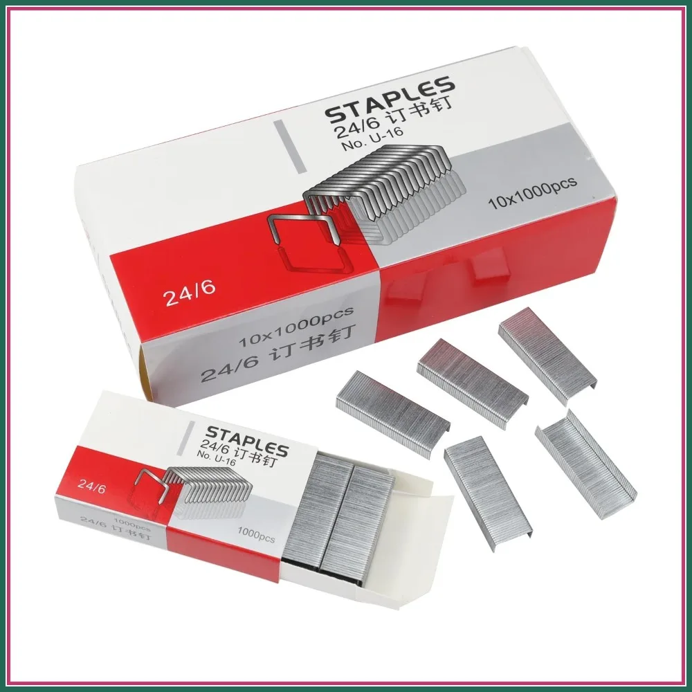 10000pcs No.12 Staples, 1/4 Inch, 24/6 Standard Size for Desktop Staplers
10000pcs No.12 Staples, 1/4 Inch, 24/6 Standard Size for Desktop Staplers