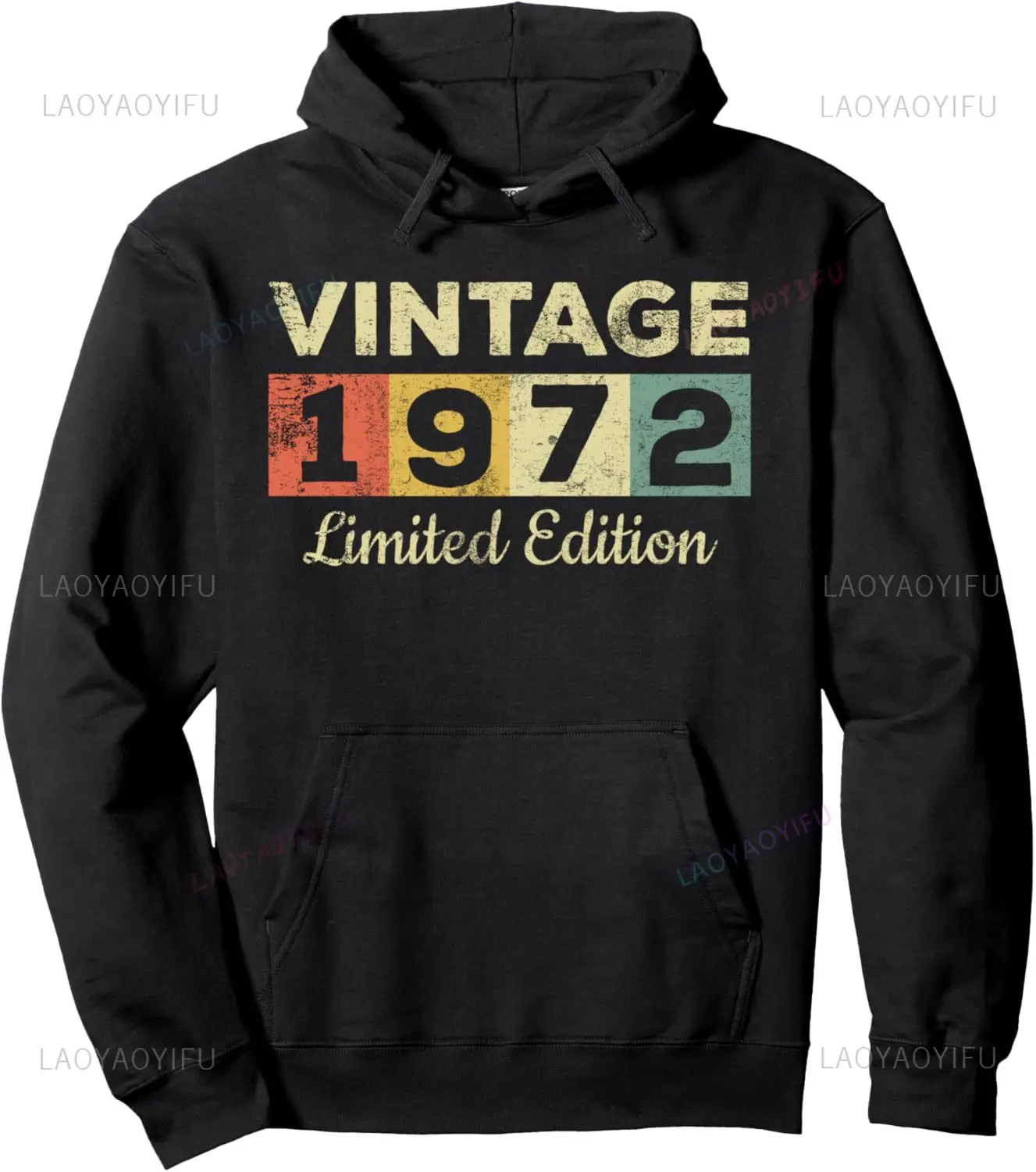 Vintage 1972 Made in 1972 Women Pullover Hoodie Unisex Autumn Streetwear Tops Individuality Streetwear Clothing
Vintage 1972 Made in 1972 Women Pullover Hoodie Unisex Autumn Streetwear Tops Individuality Streetwear Clothing