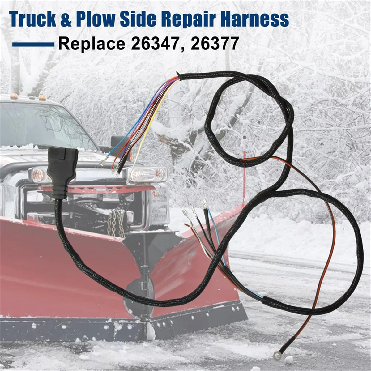 26347 26377 11 Pin Plow Side Light Wiring Harness 3 Plug for Western SnowEx Plows Fisher Blizzard Snow PlowsHUG
26347 26377 11 Pin Plow Side Light Wiring Harness 3 Plug for Western SnowEx Plows Fisher Blizzard Snow PlowsHUG