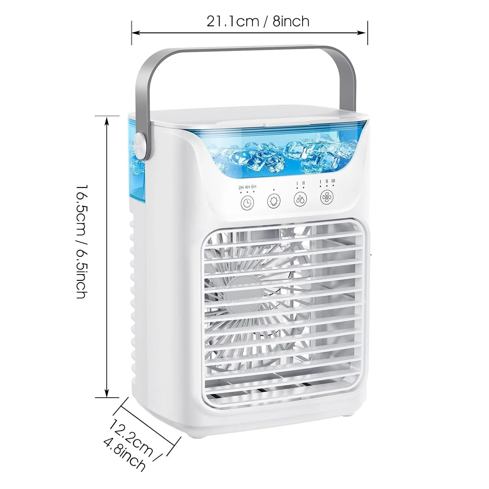 Portable Air Conditioner Ultra-Quiet Operation 3-in-1Mini Fan Cooler & Humidifier with 700 ml Water Tank Night Light Timer
Portable Air Conditioner Ultra-Quiet Operation 3-in-1Mini Fan Cooler & Humidifier with 700 ml Water Tank Night Light Timer