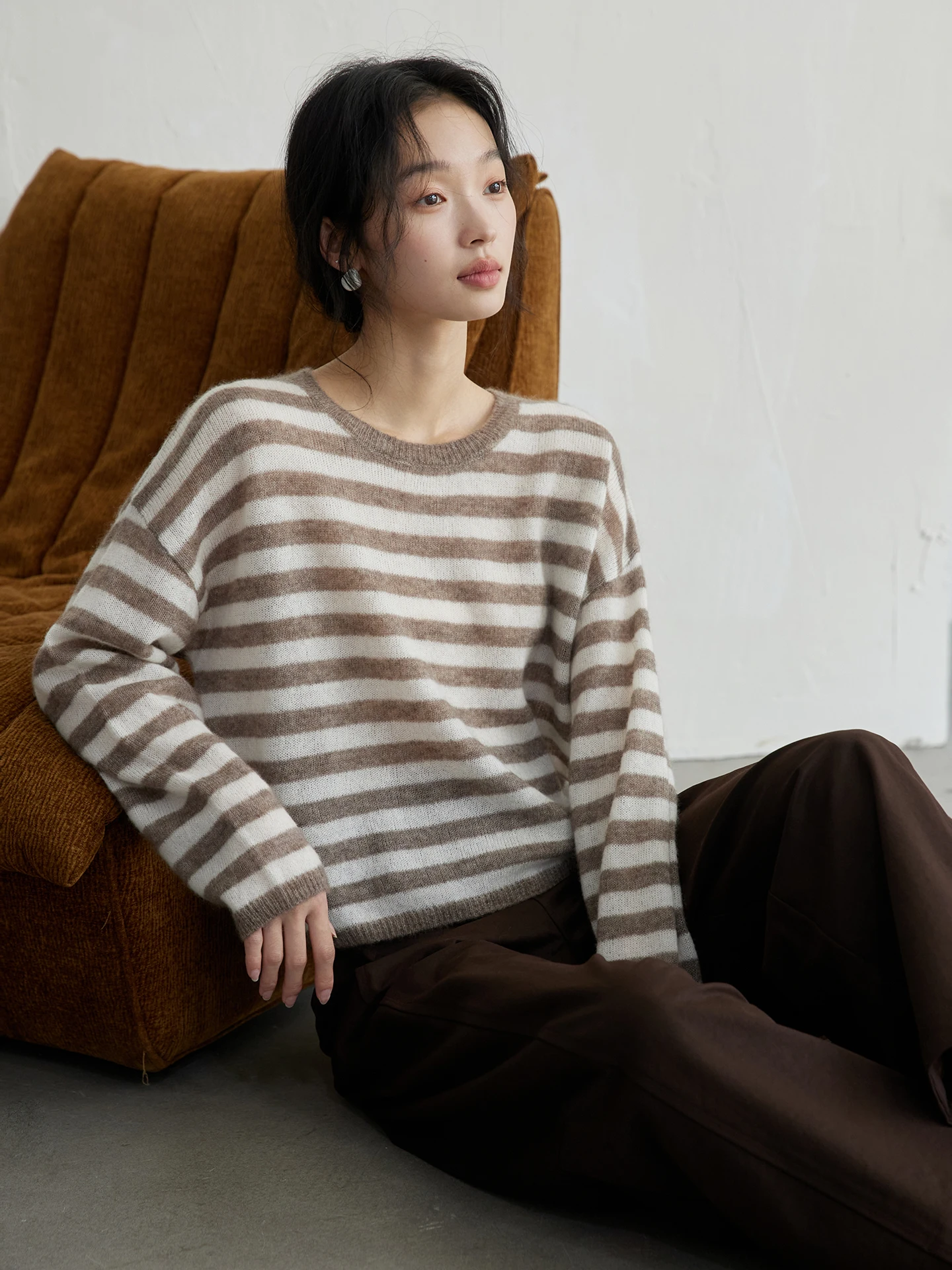 Supmwos, осень 2021, женский длинный вязаный топ в полоску, повседневный топ в полоску, свободный крой, базовый слой, топ для поездок на работу
Supmwos, осень 2021, женский длинный вязаный топ в полоску, повседневный топ в полоску, свободный крой, базовый слой, топ для поездок на работу