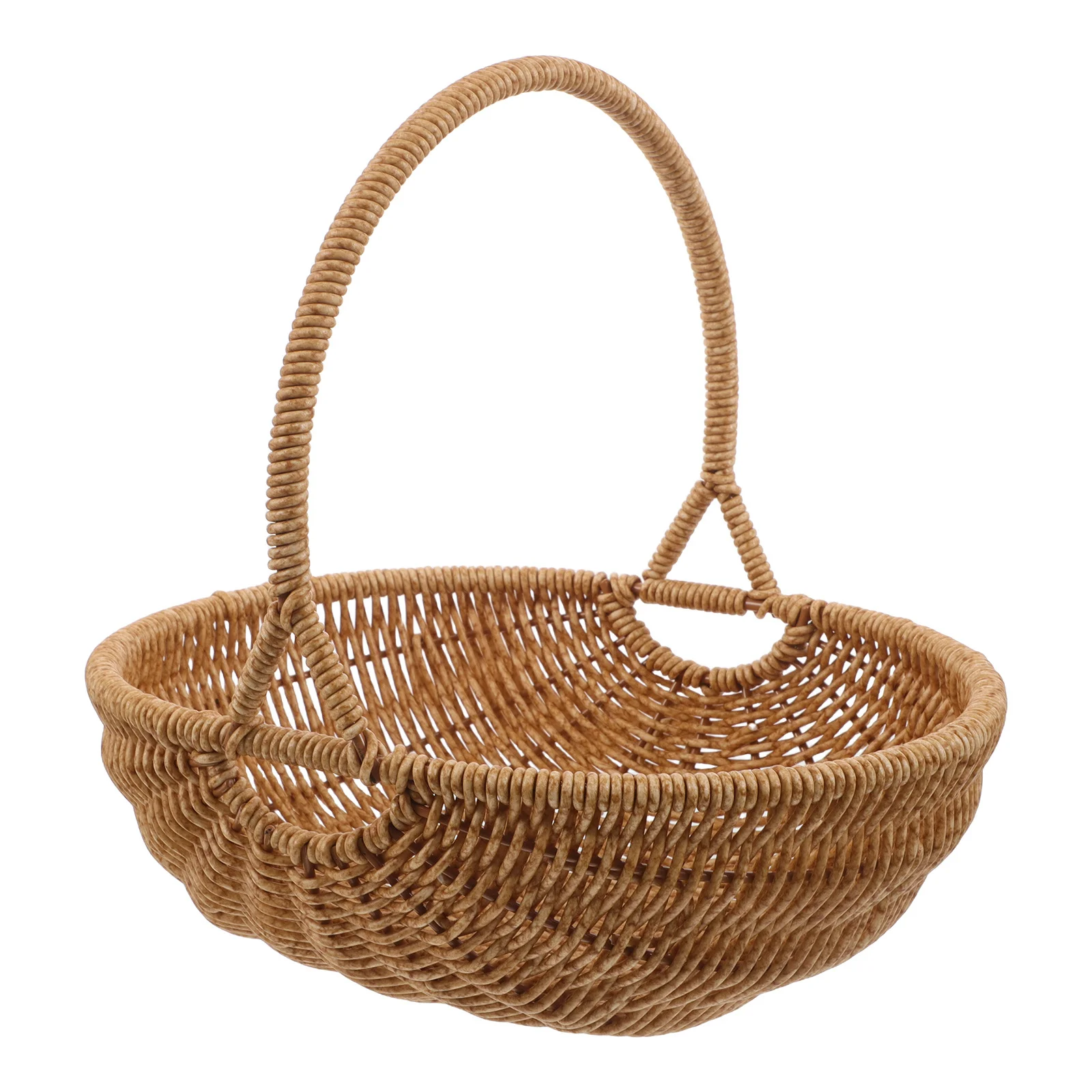 Imitation Rattan Basket Pumpkin Shape Handwoven Sturdy Handle Fruit Vegetable Storage Picnic Flower Display Woven Harvest Basket
Imitation Rattan Basket Pumpkin Shape Handwoven Sturdy Handle Fruit Vegetable Storage Picnic Flower Display Woven Harvest Basket