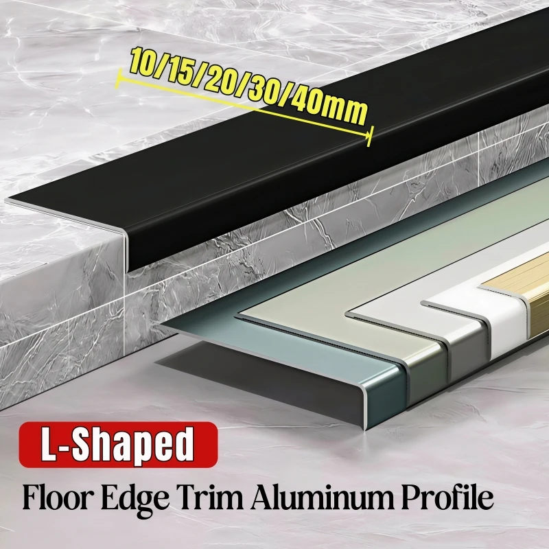 90° Right Angle Corner Trim Aluminum Profile L-Shaped Inflexible Step Stair Protector Edge Banding Floor Window Metal Seal Strip
90° Right Angle Corner Trim Aluminum Profile L-Shaped Inflexible Step Stair Protector Edge Banding Floor Window Metal Seal Strip