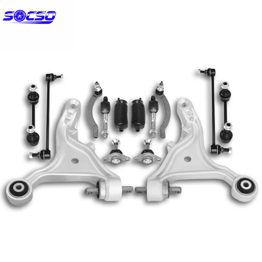 14PCS Front Lower Control Arm kit for Volvo S80 2001-2006 Tie Rods Sway Bars Ball Joints K80425 K640446
14PCS Front Lower Control Arm kit for Volvo S80 2001-2006 Tie Rods Sway Bars Ball Joints K80425 K640446