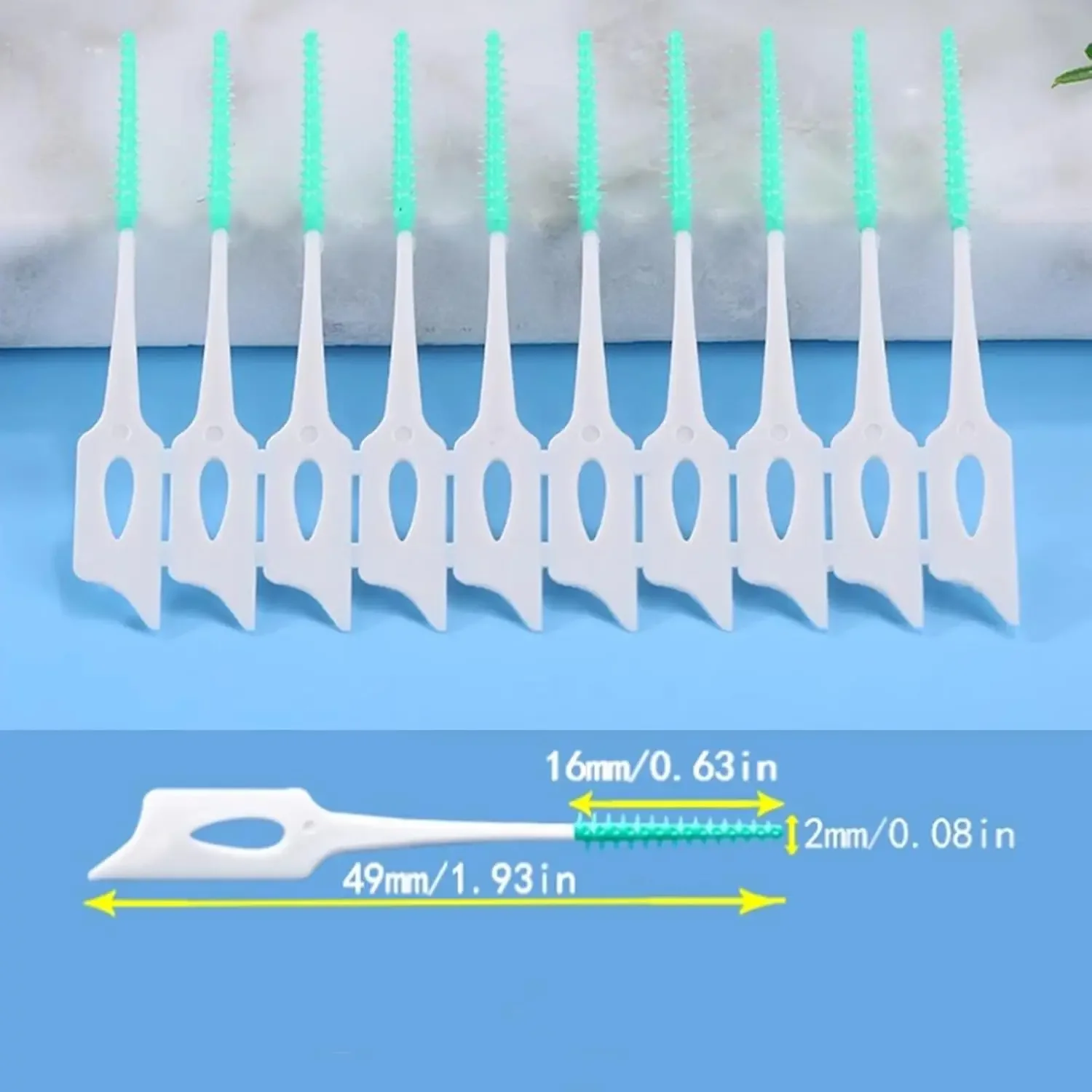 250 Pieces Dual-Use Interdental Brushes Silicone Disposable Dental Picks Premium Dental Floss Picks for Effective Teeth Cleaning
250 Pieces Dual-Use Interdental Brushes Silicone Disposable Dental Picks Premium Dental Floss Picks for Effective Teeth Cleaning