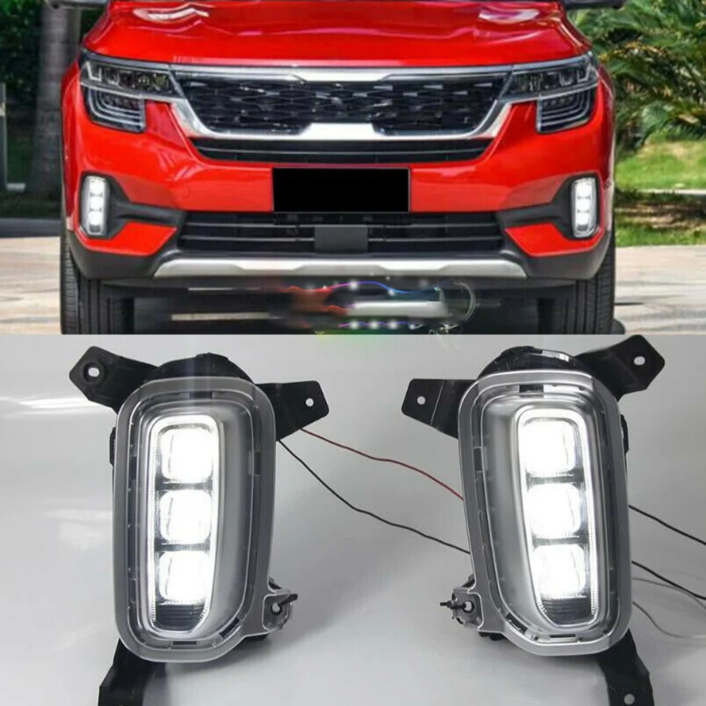 #159J 2Pcs Car Daytime Running Lamp Daylight Driving Fog Lights LED Vehicle Modification for Kia KX3 Seltos 2020 (black)
#159J 2Pcs Car Daytime Running Lamp Daylight Driving Fog Lights LED Vehicle Modification for Kia KX3 Seltos 2020 (black)