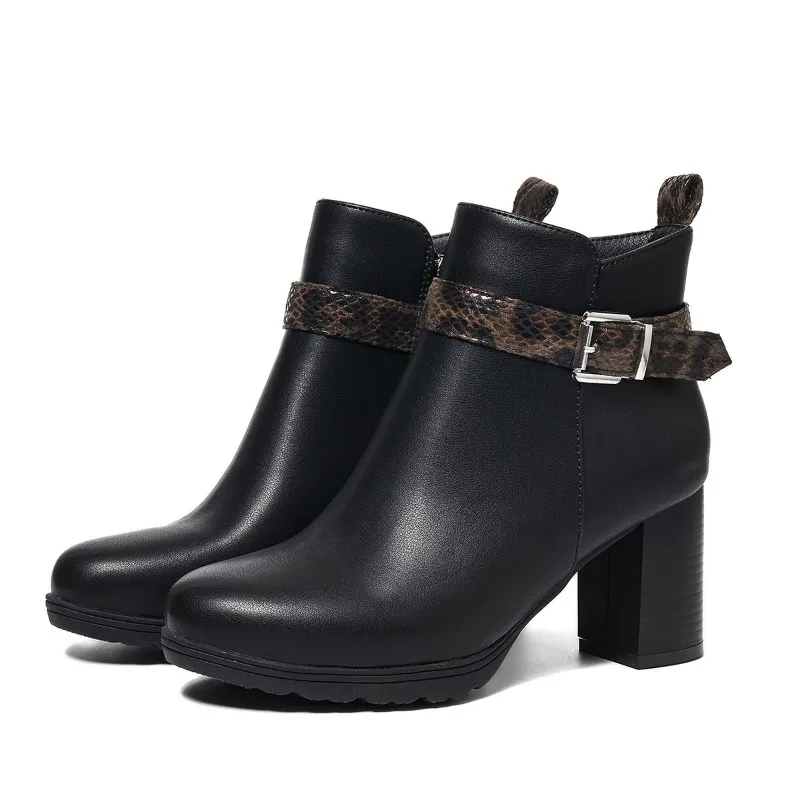 Women's Boots Fashion Chunky Heeled Ankle Boots Fashion Casual Leather Boot Women's Platform High-heeled Boots Bottines Femmes
Women's Boots Fashion Chunky Heeled Ankle Boots Fashion Casual Leather Boot Women's Platform High-heeled Boots Bottines Femmes
