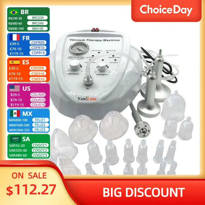 Аппарат для вакуумного массажа Nova NV600 Косметологический аппарат Breast Builing Beauty Machine Therapy Vacuum Massage Body Shaping
Аппарат для вакуумного массажа Nova NV600 Косметологический аппарат Breast Builing Beauty Machine Therapy Vacuum Massage Body Shaping