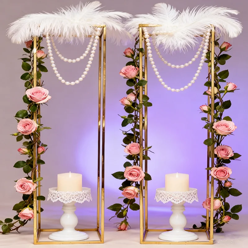 150 cm Tall Shiny gold Wedding Arch Iron Column Plinth Ballon Arch party Birthday Stage Background Booth Prop Metal Square Frame
150 cm Tall Shiny gold Wedding Arch Iron Column Plinth Ballon Arch party Birthday Stage Background Booth Prop Metal Square Frame