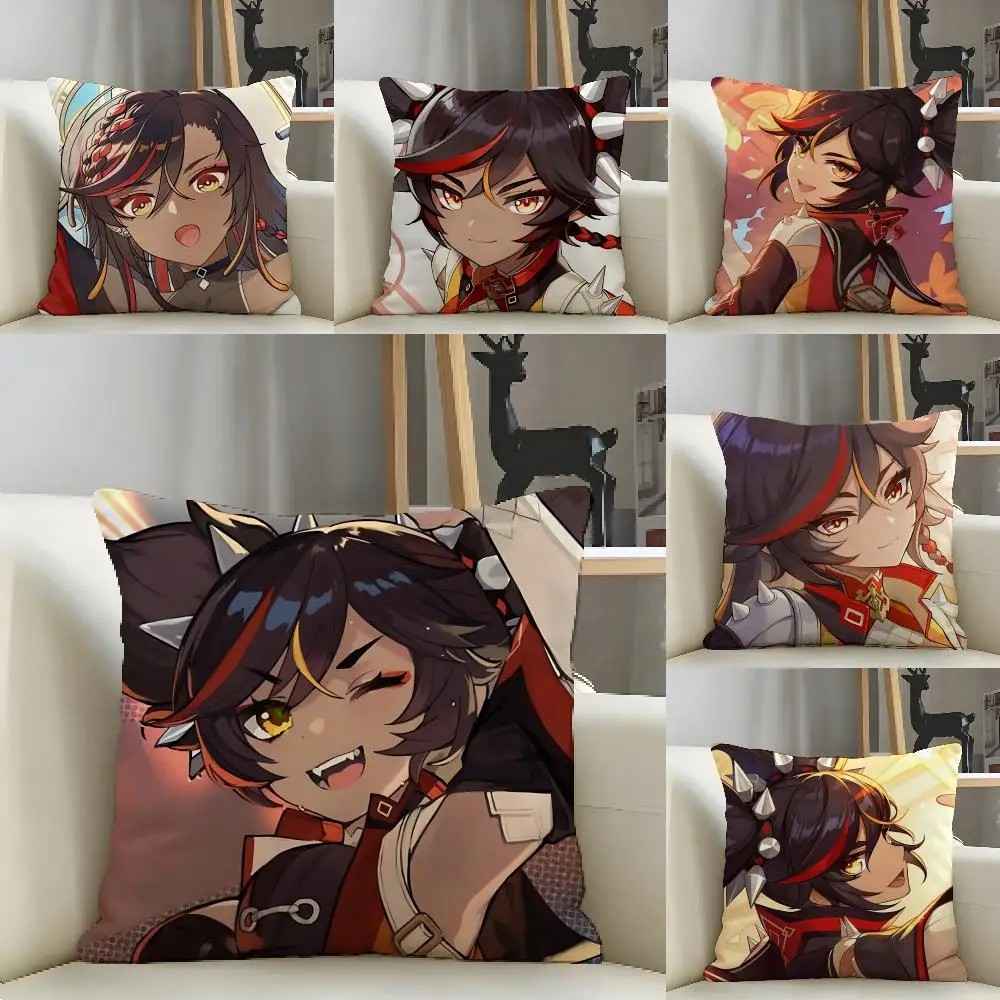 Xinyan Genshin Game Cushion Cover Natural Linen Organic Fabric Double-Sided Printing Breathable For Decor
Xinyan Genshin Game Cushion Cover Natural Linen Organic Fabric Double-Sided Printing Breathable For Decor