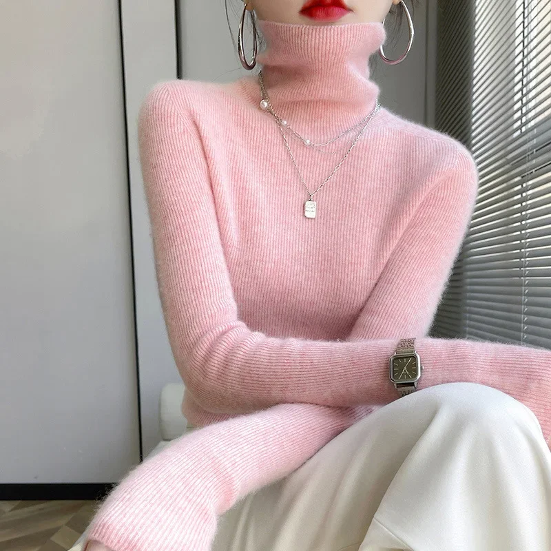 2023 Women Knitted Full Sleeve Sweaters Tops Turtleneck Slim Pullovers Splice Regular Autumn Winter Solid Simple Jumpers
2023 Women Knitted Full Sleeve Sweaters Tops Turtleneck Slim Pullovers Splice Regular Autumn Winter Solid Simple Jumpers