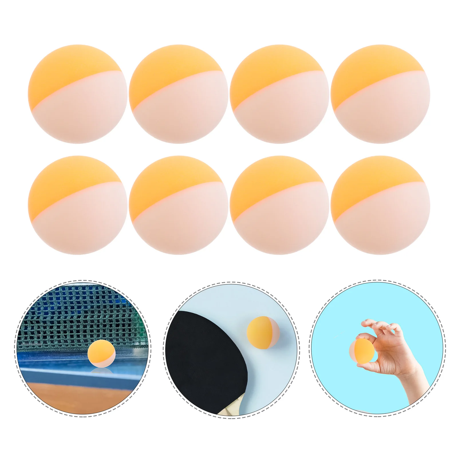 20Pcs Colored Table Tennis Balls Dual Color High Elasticity Training Practice Tennis Balls Indoor Outdoor Sports
20Pcs Colored Table Tennis Balls Dual Color High Elasticity Training Practice Tennis Balls Indoor Outdoor Sports