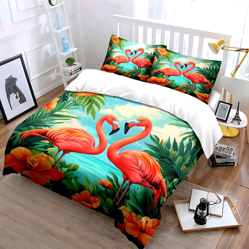 "Flamingo Tropical Paradise Set Décor" Exquisite three-piece bedding set gift for kids and adults
"Flamingo Tropical Paradise Set Décor" Exquisite three-piece bedding set gift for kids and adults