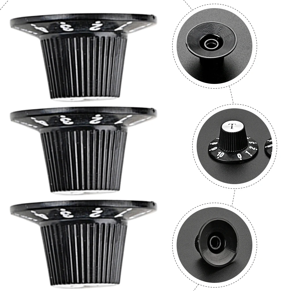 3 Pcs Electric Guitar Knob Bass Volume Knobs Tone Potentiometer Black Amplifier
3 Pcs Electric Guitar Knob Bass Volume Knobs Tone Potentiometer Black Amplifier