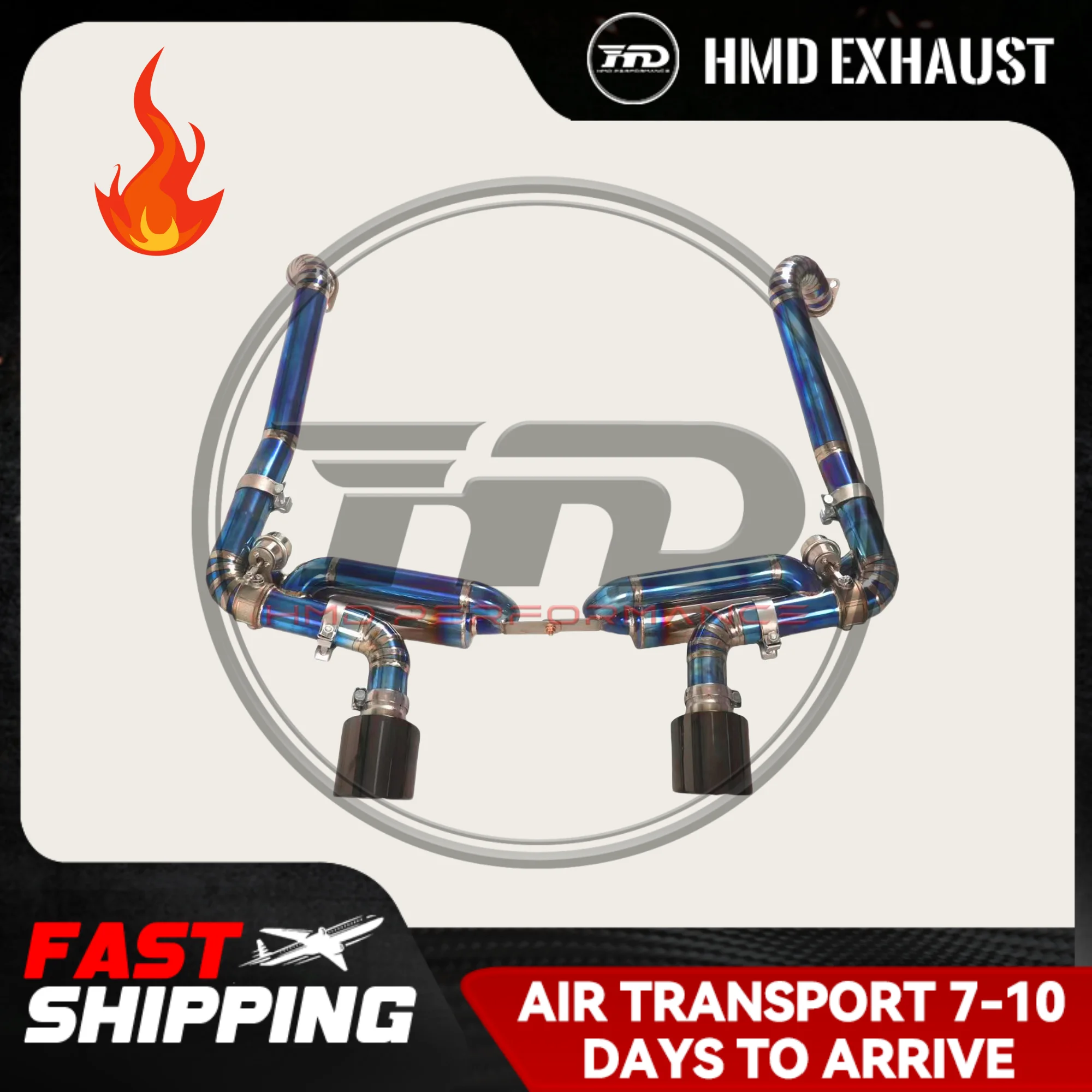 HMD titanium alloy exhaust system performance mid-tail suitable for Porsche 718 2.0T/2.5T Cayman Boxster upgrade GT4
HMD titanium alloy exhaust system performance mid-tail suitable for Porsche 718 2.0T/2.5T Cayman Boxster upgrade GT4