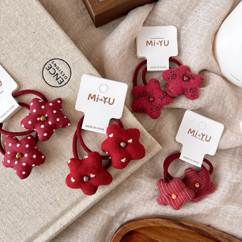 Sweet Star Baby Girls Rubber Band Plaid Dot Printed Hair Rope New Year Hair Tie Korean Style Hair Accessories Gifts 2Pcs/set
Sweet Star Baby Girls Rubber Band Plaid Dot Printed Hair Rope New Year Hair Tie Korean Style Hair Accessories Gifts 2Pcs/set