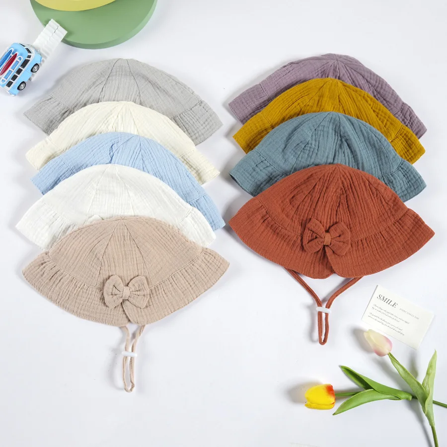 Infant Girl Hat Summer Autumn Outdoor Solid Color Cotton Baby Girl Fisherman Cap Bowknot Panama for Kids Anti UV Baby Bucket Hat
Infant Girl Hat Summer Autumn Outdoor Solid Color Cotton Baby Girl Fisherman Cap Bowknot Panama for Kids Anti UV Baby Bucket Hat