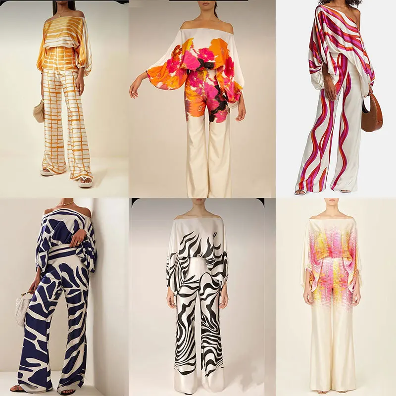 2026 Трансграничный модный европейский и американский женский комплект с принтом, круглый вырез, рукав «летучая мышь», узкая талия, широкие брюки, модные брюки
2026 Трансграничный модный европейский и американский женский комплект с принтом, круглый вырез, рукав «летучая мышь», узкая талия, широкие брюки, модные брюки