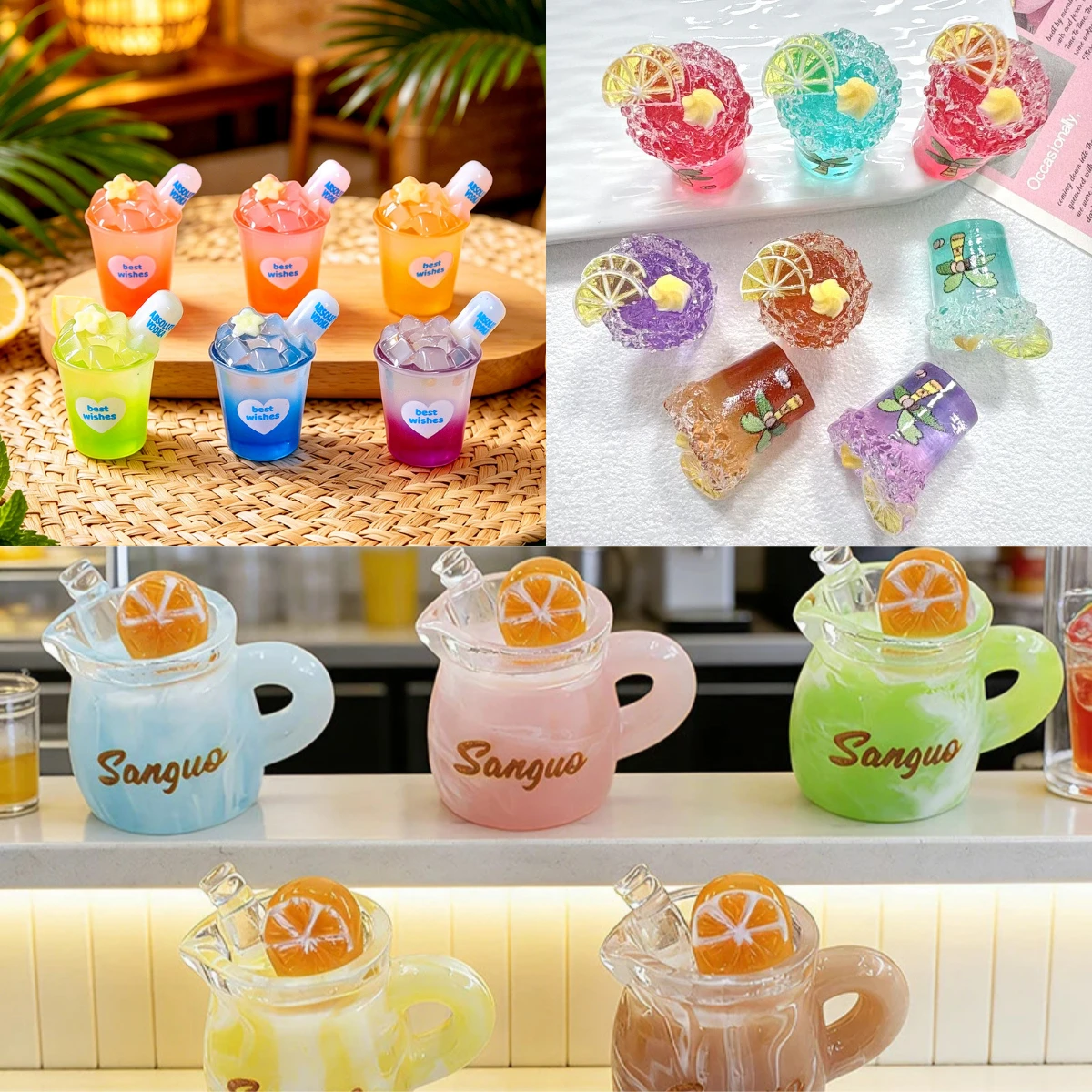 100pcs Cute Resin Simulated Juice Drinking Cup Food Play DIY Accessories for Kitchen Refrigerator Doll House Decoration
100pcs Cute Resin Simulated Juice Drinking Cup Food Play DIY Accessories for Kitchen Refrigerator Doll House Decoration