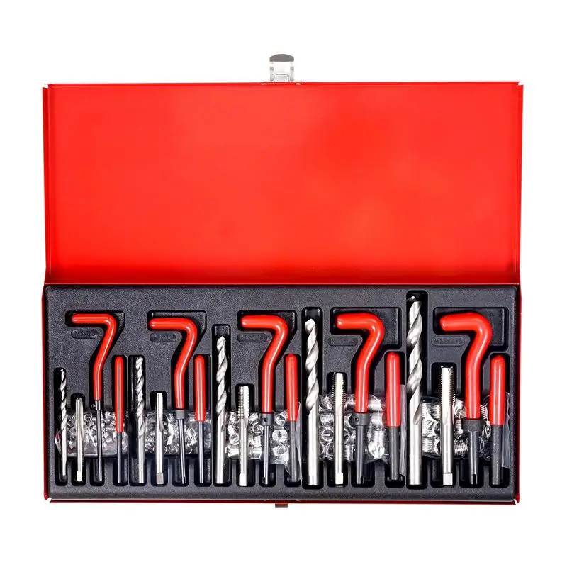 Rethreading Maintenance Set 166-Piece Metric HSS Drill Toolset For Engine Repair, Garage Workshop, Industrial Maintenance, M5
Rethreading Maintenance Set 166-Piece Metric HSS Drill Toolset For Engine Repair, Garage Workshop, Industrial Maintenance, M5
