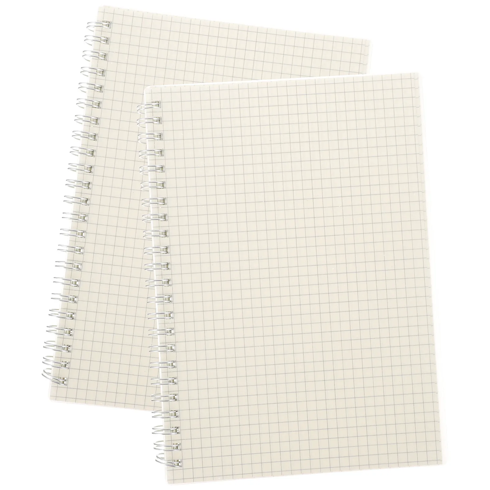 2Pcs Spiral Graph Notebooks Grid Paper Notepads for Math Engineering Study Work Organizer Math Notepad Students Coil Notepad