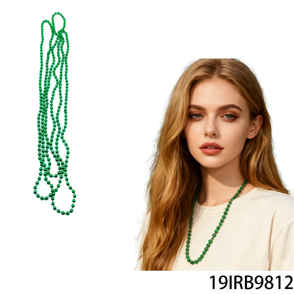 PESENAR Shiny Green Bead Chain - Perfect for Festive Occasions, Suitable Role Playing and Cosplay
PESENAR Shiny Green Bead Chain - Perfect for Festive Occasions, Suitable Role Playing and Cosplay