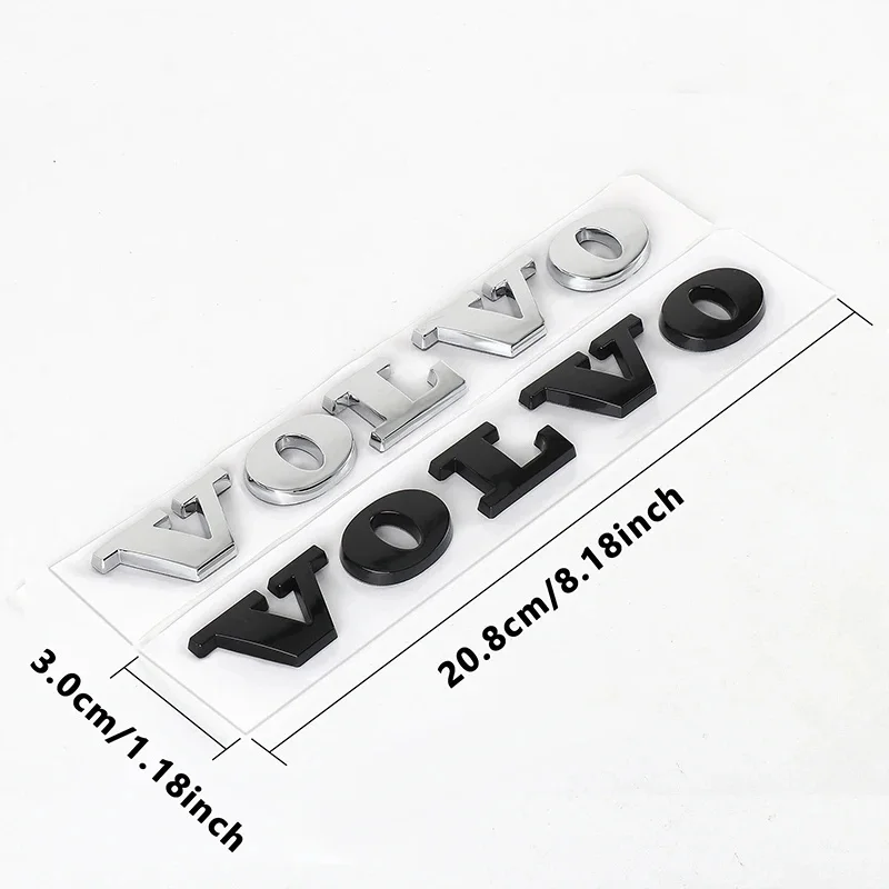 3D ABS VOLVO Letter Car Trunk Emblem Sticker for XC40 XC60 XC90 S60 S90 V50 V70 V60 V40 S80 Auto Rear Badge Exterior Accessories
3D ABS VOLVO Letter Car Trunk Emblem Sticker for XC40 XC60 XC90 S60 S90 V50 V70 V60 V40 S80 Auto Rear Badge Exterior Accessories