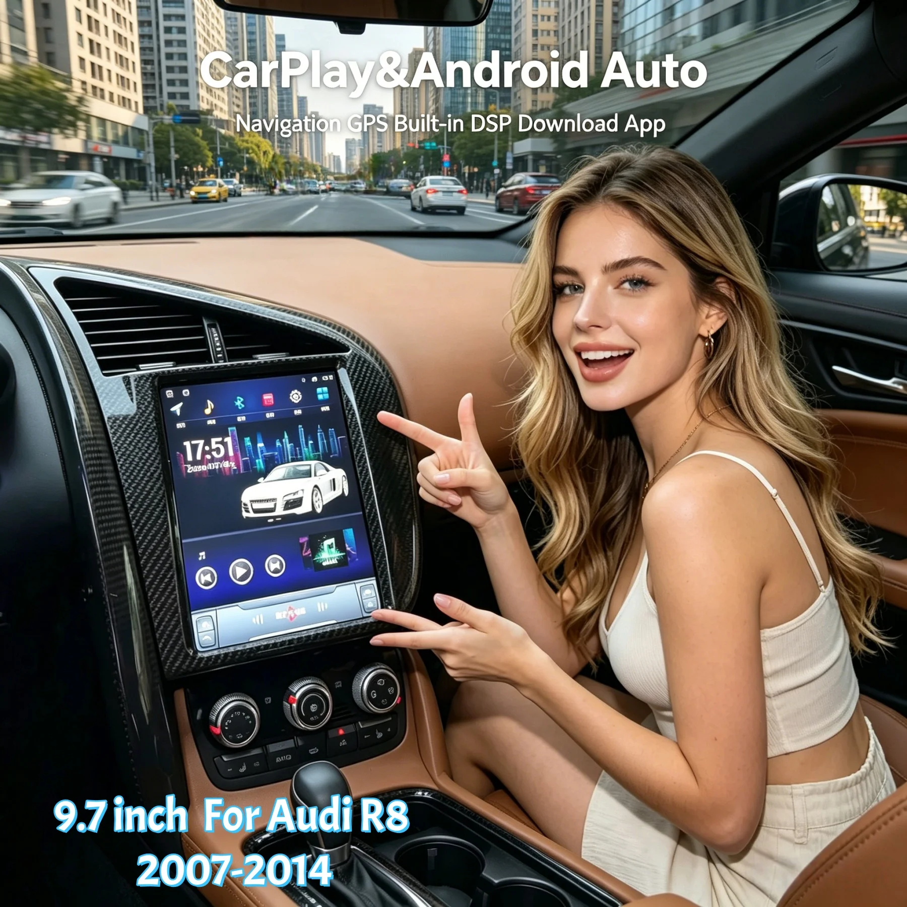 Android Wireless Carplay Touch Screen Stereo For Audi R8 2007-2014 Car Radio Bluetooth Multimedia Video Navigation GPS Head Unit
Android Wireless Carplay Touch Screen Stereo For Audi R8 2007-2014 Car Radio Bluetooth Multimedia Video Navigation GPS Head Unit