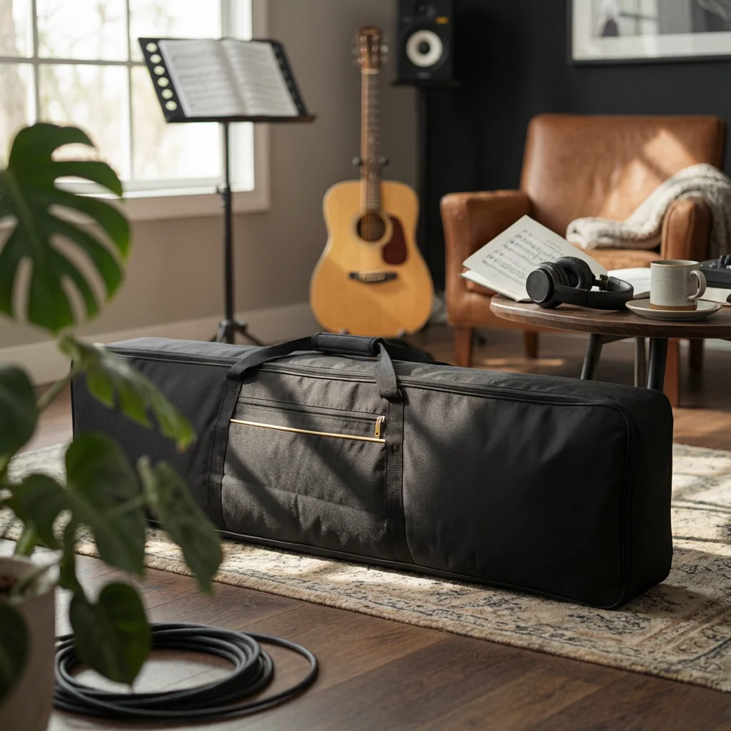 88-Key Electric Piano Bag Multiple Pockets Padded Keyboard Backpack 88 Key Keyboard Case Dustproof Music Gear Easy to Clean
88-Key Electric Piano Bag Multiple Pockets Padded Keyboard Backpack 88 Key Keyboard Case Dustproof Music Gear Easy to Clean