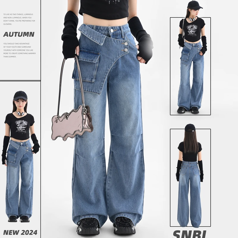 Forest Tribe Original Design Wide Leg Jeans Women's 2025 Spring Autumn New Fashion Vintage Denim Pants
Forest Tribe Original Design Wide Leg Jeans Women's 2025 Spring Autumn New Fashion Vintage Denim Pants