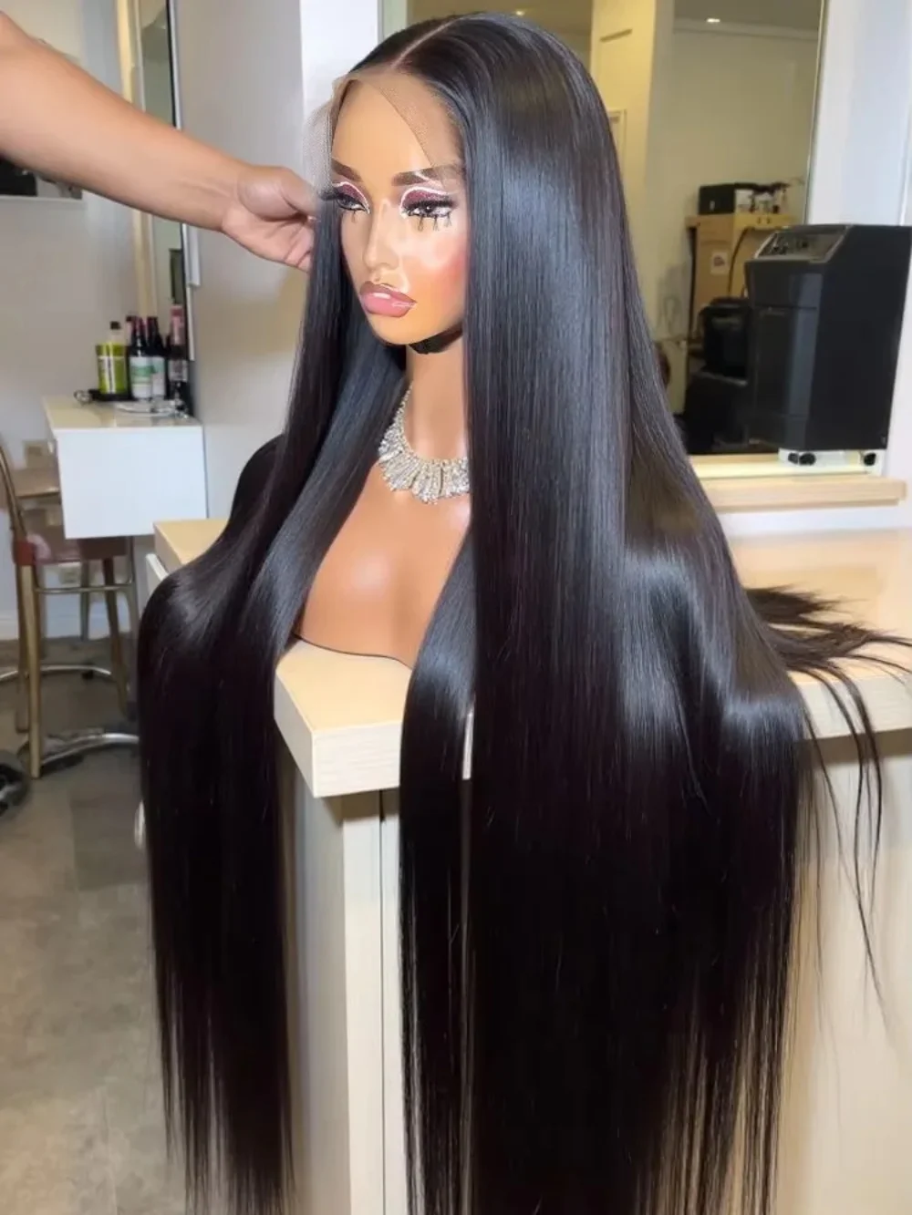 30 40 Inch 300% Density 13x6 HD Lace Frontal Wig For Black Women Wigs Human Hair 13x4 Bone Straight Transparent Lace Front Wigs
30 40 Inch 300% Density 13x6 HD Lace Frontal Wig For Black Women Wigs Human Hair 13x4 Bone Straight Transparent Lace Front Wigs