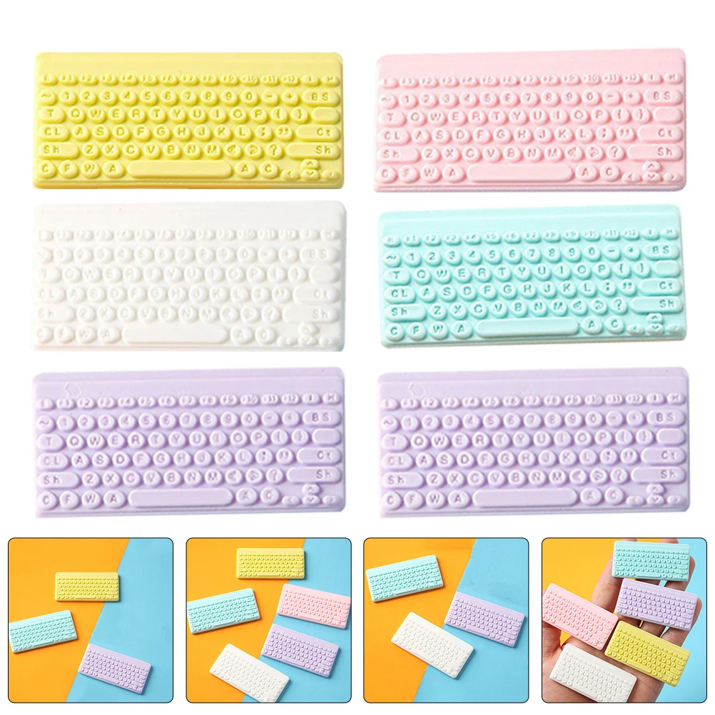 6 Pcs Emulated Keyboard Mini Decor Chain Model Charms for Craft Diy Miniature Resin Keychain
6 Pcs Emulated Keyboard Mini Decor Chain Model Charms for Craft Diy Miniature Resin Keychain
