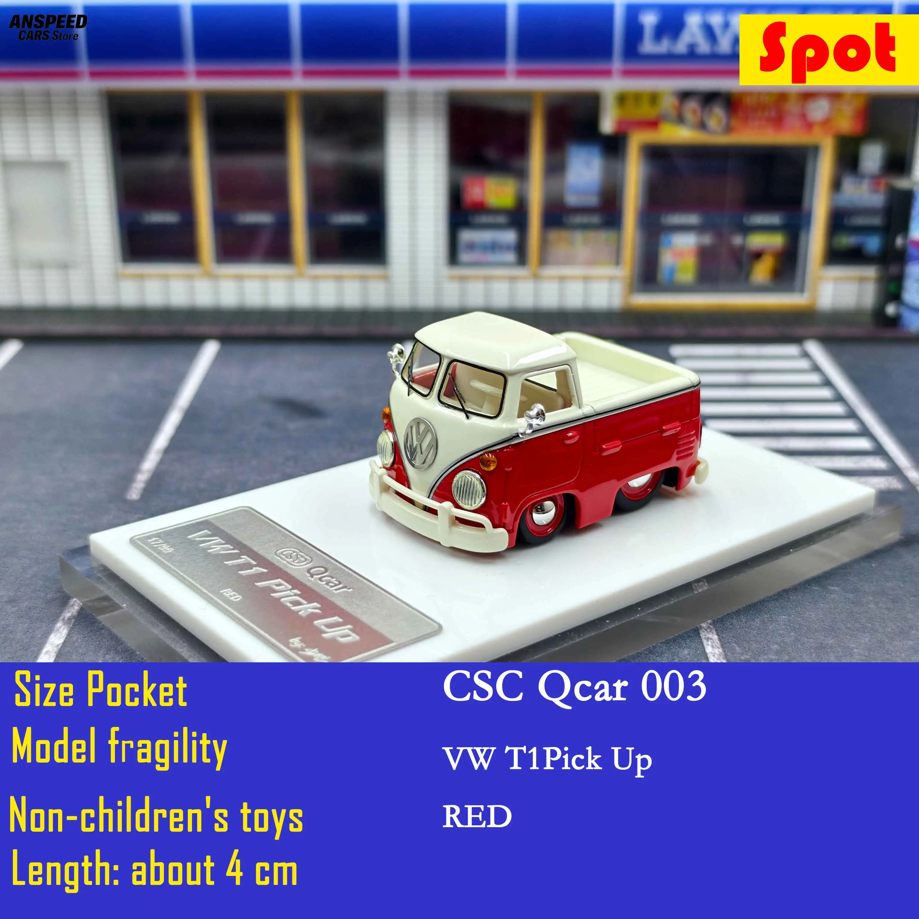 Коллекционная статическая модель минивэна VW T1 серии CSC Qcar Egg из смолы - стилизованная под винтажный кемпер в Q-версии
Коллекционная статическая модель минивэна VW T1 серии CSC Qcar Egg из смолы - стилизованная под винтажный кемпер в Q-версии
