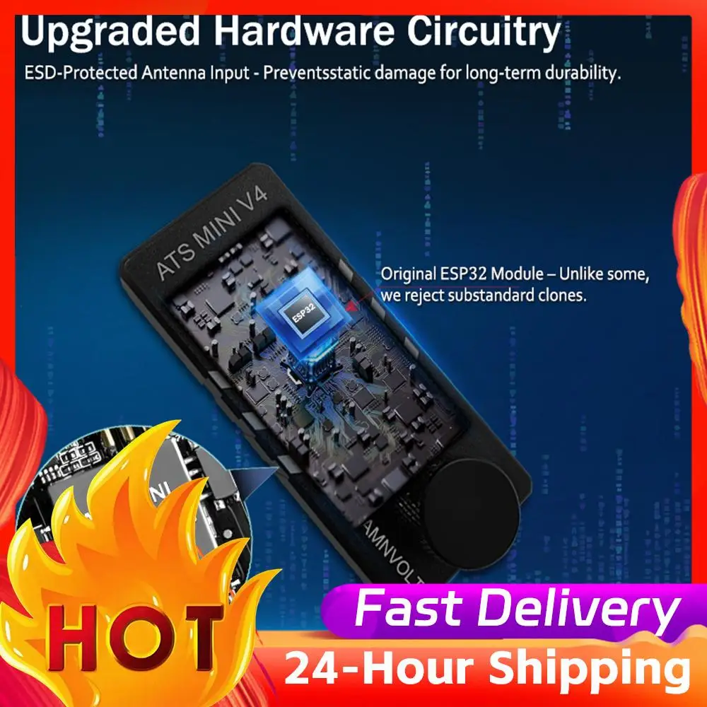 Портативное радио AM/FM AMNVOLT V4 ATS MINI SI4732 с усилителем для наушников, 1,9-дюймовым IPS-экраном, карманное радио
Портативное радио AM/FM AMNVOLT V4 ATS MINI SI4732 с усилителем для наушников, 1,9-дюймовым IPS-экраном, карманное радио