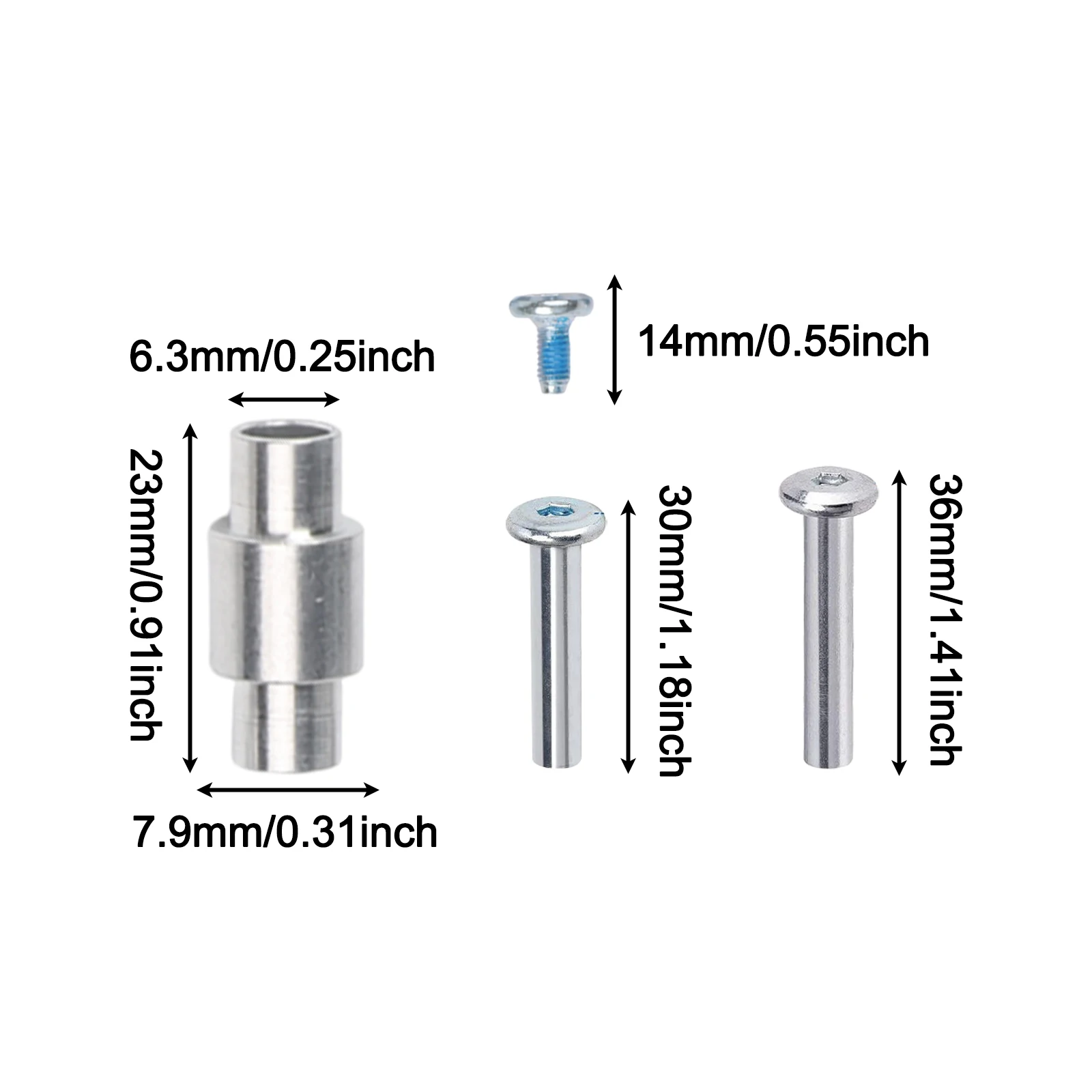 Aluminum Alloy Bearing Screw Kit Aluminum Alloy Spacer Silver Bearing Screw For Inline Skating For Roller Skates
Aluminum Alloy Bearing Screw Kit Aluminum Alloy Spacer Silver Bearing Screw For Inline Skating For Roller Skates