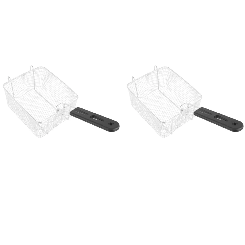 2X Stainless Steel Deep Fry Basket Rectangle Wire Mesh Strainer With Long Handle Frying Cooking Tool Food Tableware
2X Stainless Steel Deep Fry Basket Rectangle Wire Mesh Strainer With Long Handle Frying Cooking Tool Food Tableware