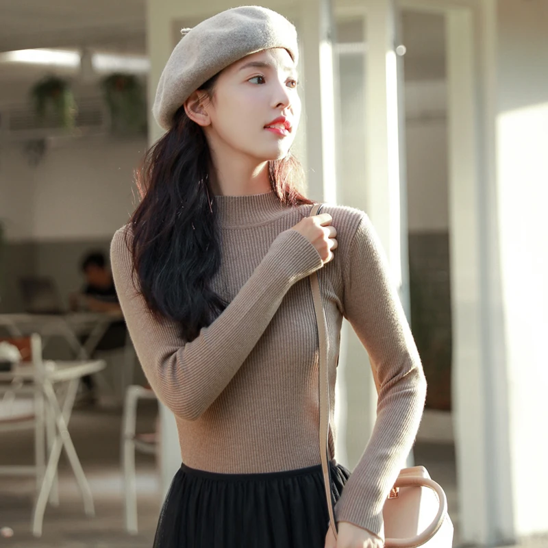 Solid Color Base Knit Shirt Korean Version 2023 New Autumn/Winter Half Height Round Neck Long Sleeved Slim Fit Warm Sweater Tide
Solid Color Base Knit Shirt Korean Version 2023 New Autumn/Winter Half Height Round Neck Long Sleeved Slim Fit Warm Sweater Tide