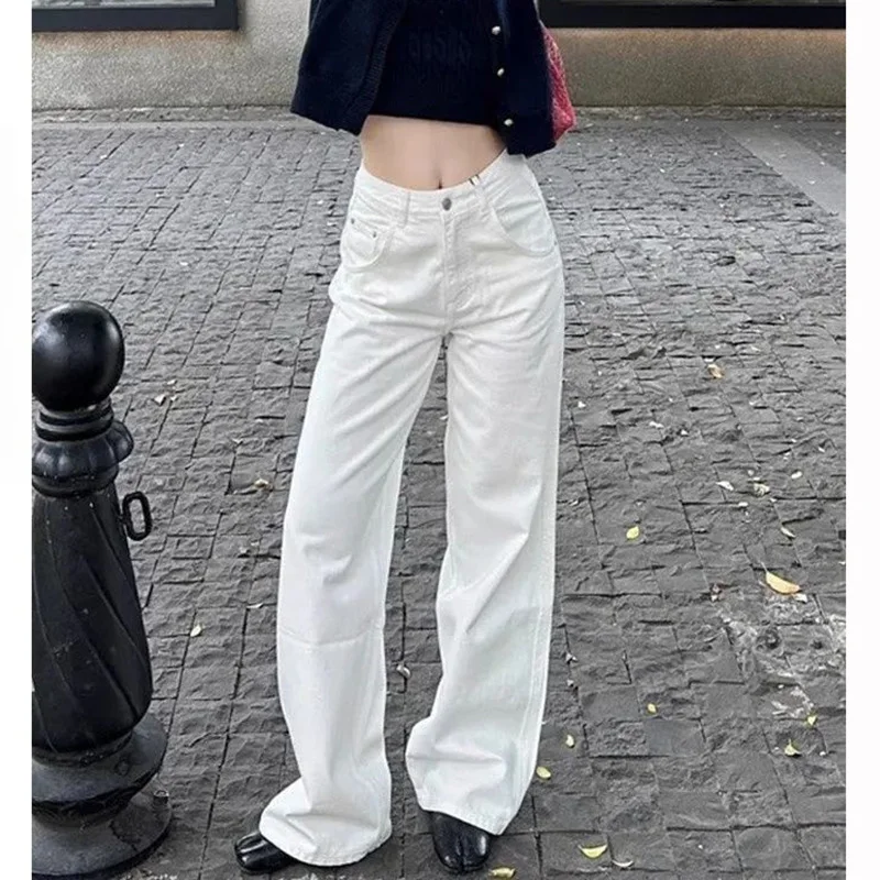 2026 Girls Chic Loose Straight Leg Jeans Women Classic High Waist Thin Denim Trousers Lady Korean Solid Color Casual Pants
2026 Girls Chic Loose Straight Leg Jeans Women Classic High Waist Thin Denim Trousers Lady Korean Solid Color Casual Pants