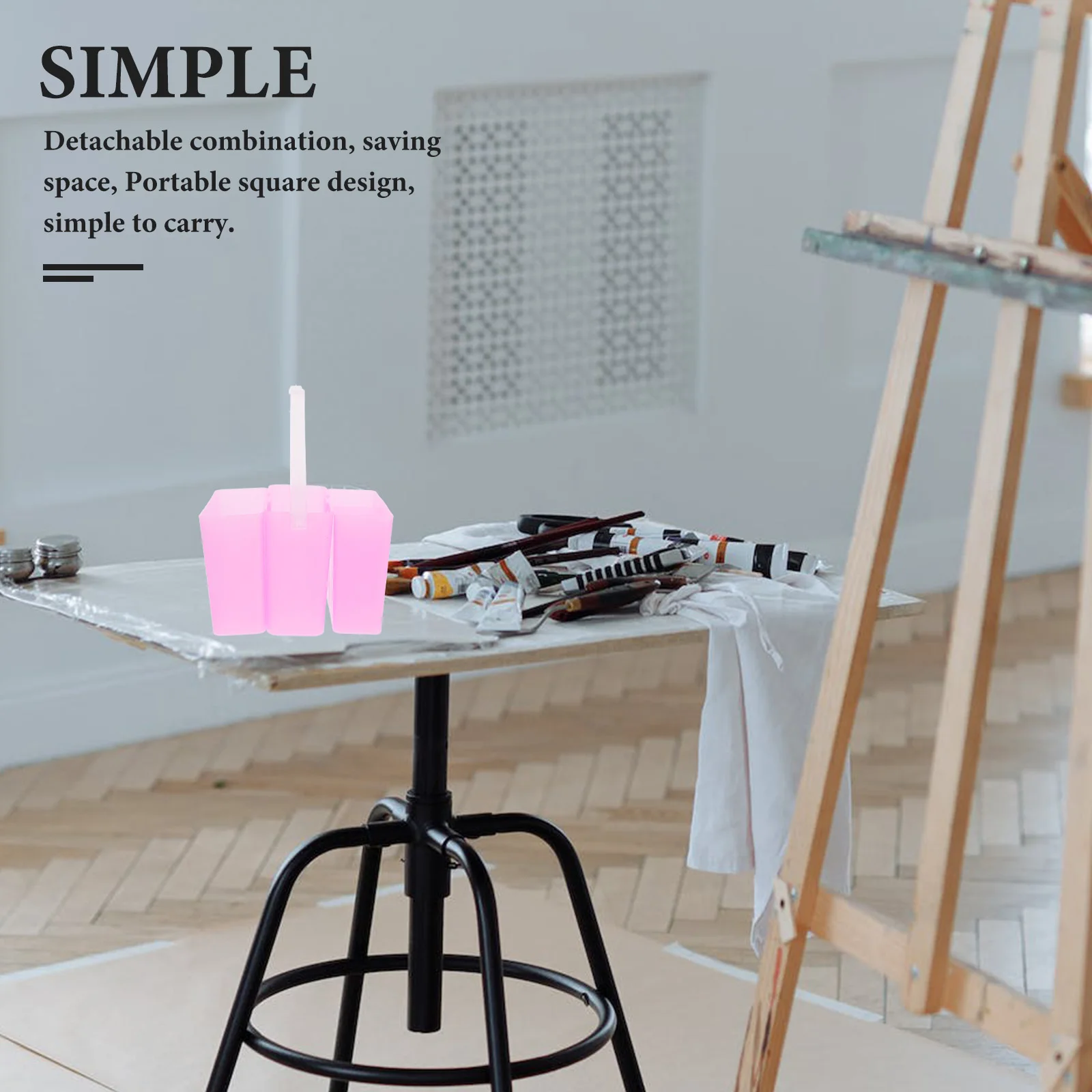 3-in-1 Paint Brush Basin Pink Compact Design Portable for Outdoor Sessions Ideal for Artists on The Go Paint Brush Cleaner Cup
3-in-1 Paint Brush Basin Pink Compact Design Portable for Outdoor Sessions Ideal for Artists on The Go Paint Brush Cleaner Cup